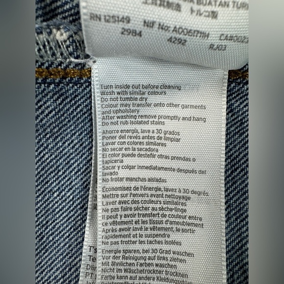 Top shop Moto Button down mini jeans skirt Y2K retro blue Women’s 30 / 8 - Picture 9 of 9